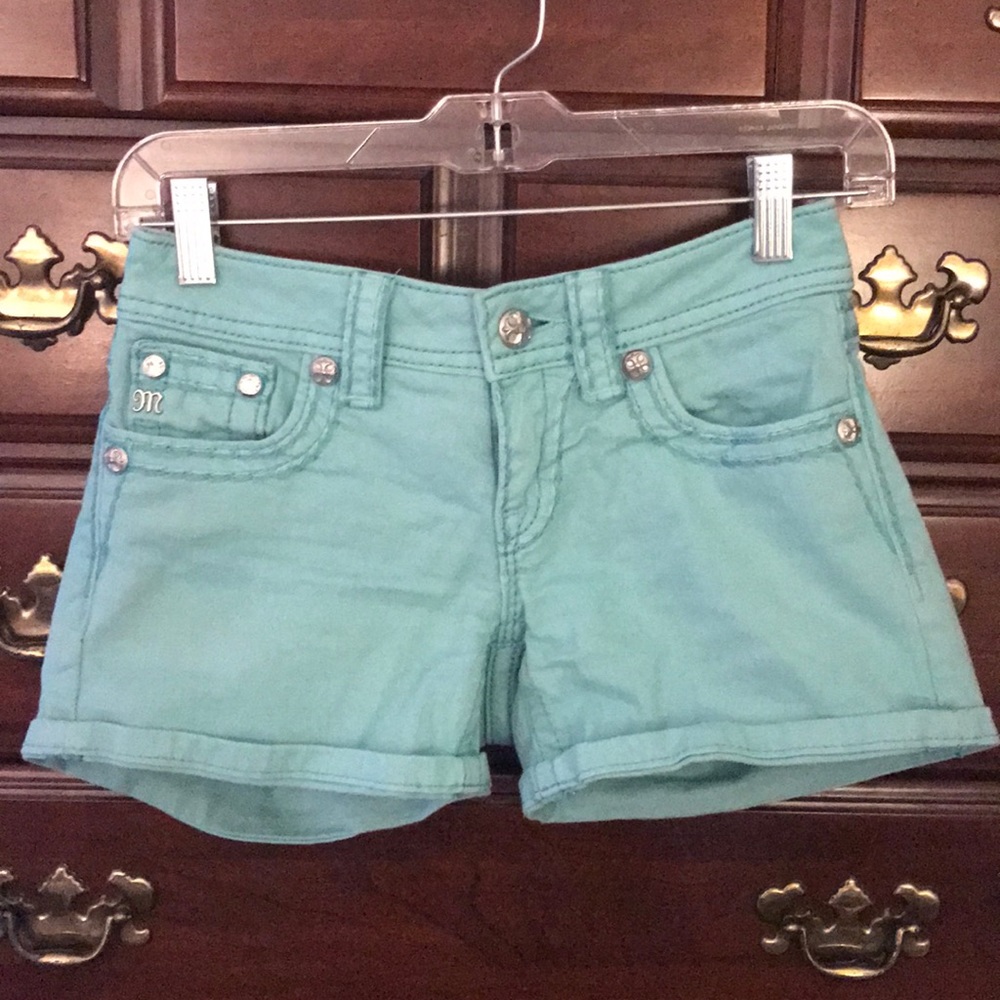 Miss Me Tiffany blue shorts
